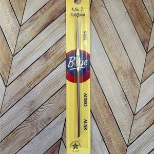 Vintage Wrights Boye Steel Crochet Hook US 7 1.65mm